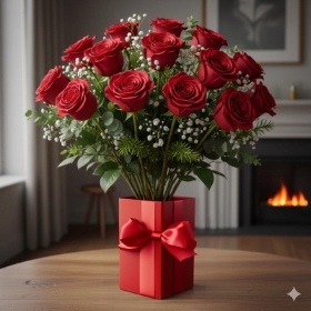 12 Super Long Stemmed Roses